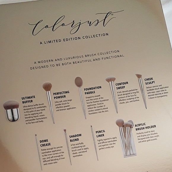 Colorjust Limited Edition 8pc Make Up Brush Set - Picture 8 of 8